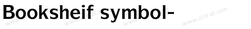 Booksheif symbol字体转换
